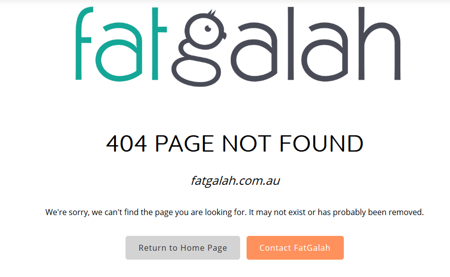 FatGalah 404 error page